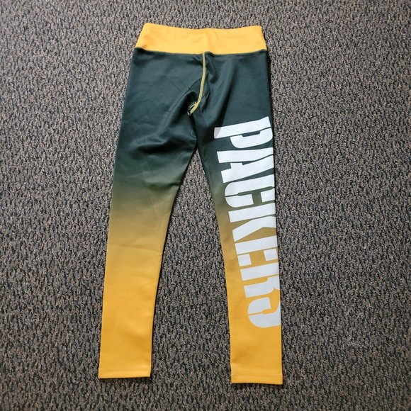 NWOT Women's Green Bay Packers Green and Gold Leggings Size Small - Picture 16 of 16